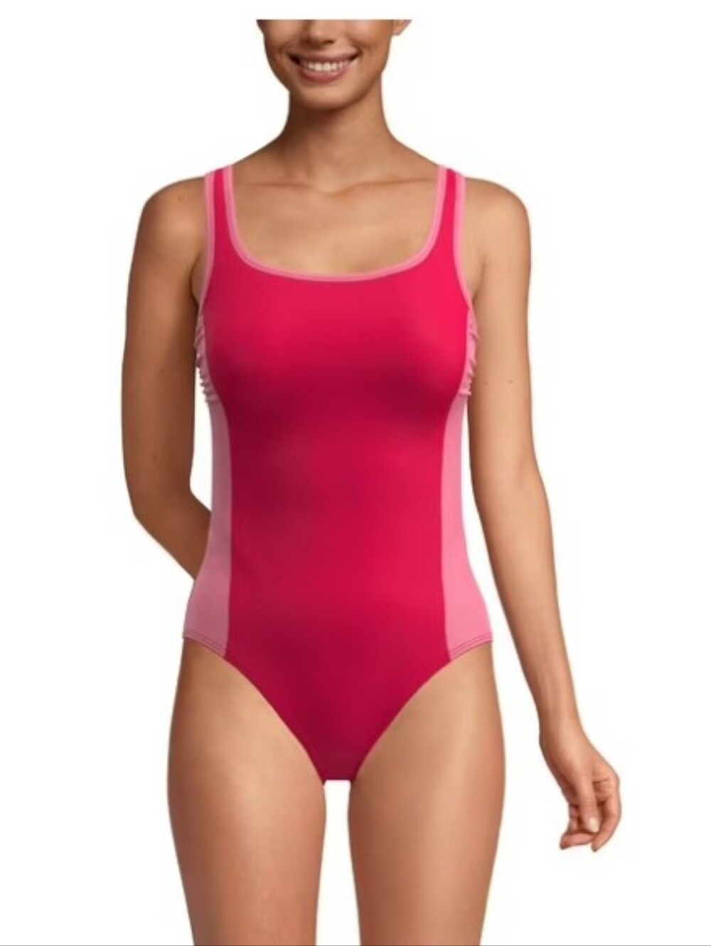 Lands' End Women's Scoop Neck One-Piece Swimsuit XXL